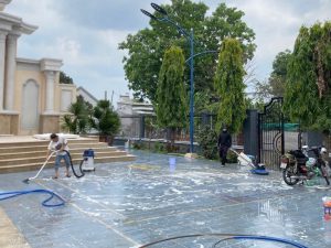 Vệ sinh nhà sau xây dựng